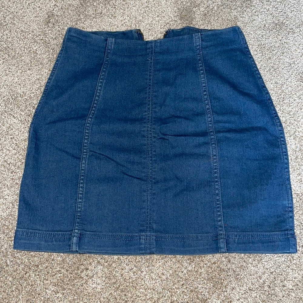 Free People jean skirt